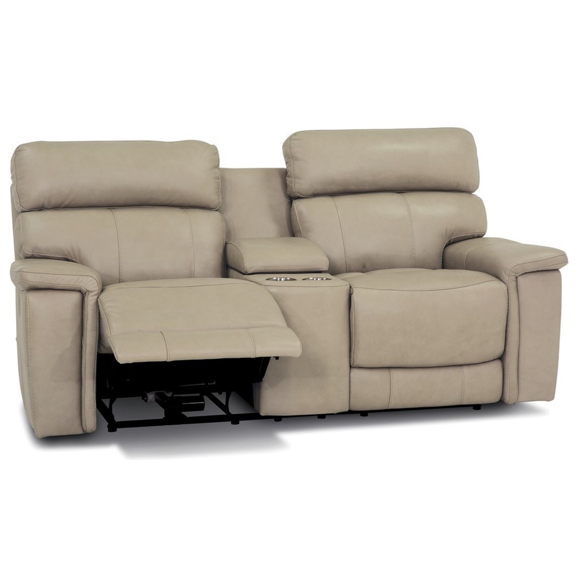 Palliser reclining cheap loveseat with console